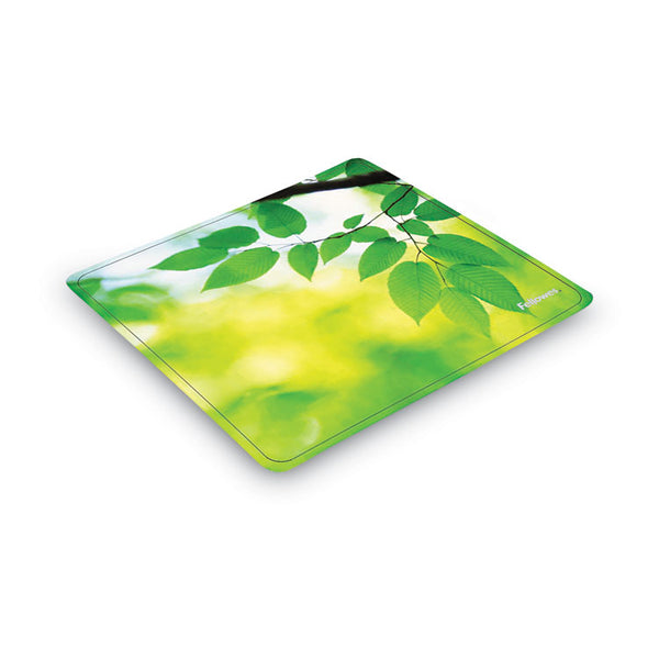 Fellowes® Recycled Mouse Pad, 9 x 8, Leaves Design (FEL5903801)