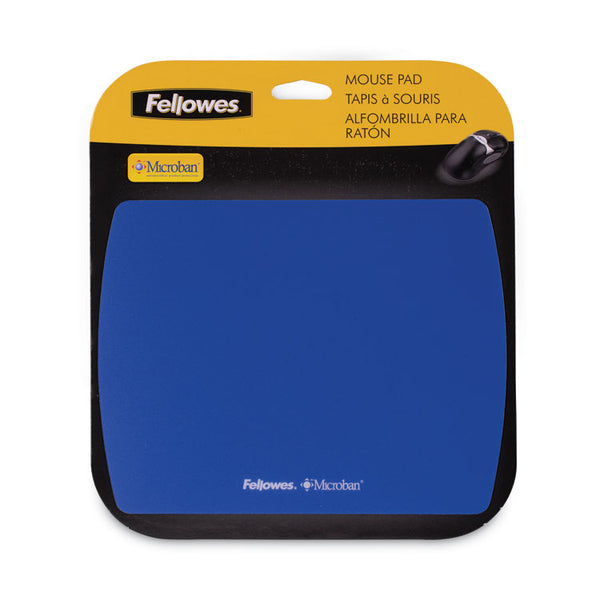 Fellowes® Ultra Thin Mouse Pad with Microban Protection, 9 x 7, Sapphire Blue (FEL5908001)