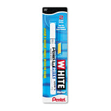 Pentel® White Permanent Marker, Fine Bullet Tip, White (PEN100WS) Each