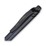 Pentel® EnerGel-X Gel Pen, Retractable, Bold 1 mm, Black Ink, Smoke/Black Barrel, Dozen (PENBL110A) Box of 12