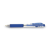 Pentel® WOW! Gel Pen, Retractable, Medium 0.7 mm, Blue Ink, Clear/Blue Barrel, Dozen (PENK437C) 1 Dozen