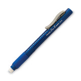 Pentel® Clic Eraser Grip Eraser, For Pencil Marks, White Eraser, Blue Barrel (PENZE22C)