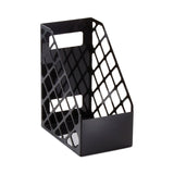 Universal® Recycled Plastic Large Magazine File, 6.25 x 9.5 x 11.88, Black (UNV08119) Each