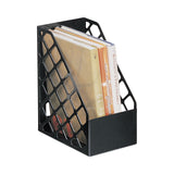 Universal® Recycled Plastic Large Magazine File, 6.25 x 9.5 x 11.88, Black (UNV08119) Each