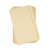 Universal® Top Tab File Folders, 1/2-Cut Tabs: Assorted, Legal Size, 0.75" Expansion, Manila, 100/Box (UNV15112) Box of 100