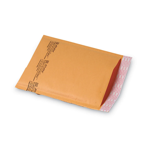 Sealed Air Jiffylite Self-Seal Bubble Mailer, #0, Barrier Bubble Air Cell Cushion, Self-Adhesive Closure, 6 x 10, Brown Kraft, 25/CT (SEL10185)