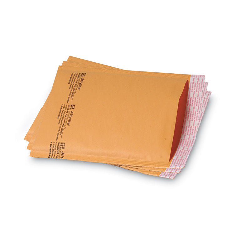 Sealed Air Jiffylite Self-Seal Bubble Mailer, #0, Barrier Bubble Air Cell Cushion, Self-Adhesive Closure, 6 x 10, Brown Kraft, 25/CT (SEL10185) Carton of 25