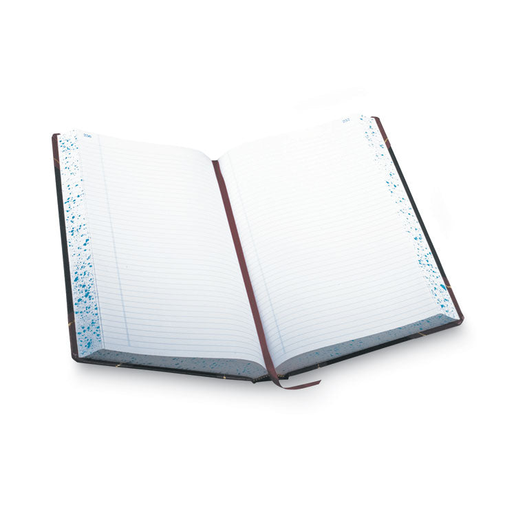 Boorum & Pease® Account Record Book, Record-Style Rule, Black/Red/Gold Cover, 13.75 x 8.38 Sheets, 500 Sheets/Book (BOR9500R) Each