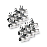 X-ACTO® Bulldog Clips, Jumbo, Nickel, 12/Box (EPI2004LMR) Box of 12