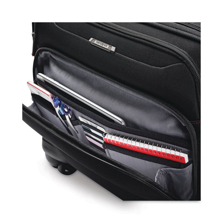 Samsonite® Xenon 3 Spinner Mobile Office, Fits Devices Up to 15.6", Ballistic Polyester, 13.25 x 7.25 x 16.25, Black (SML894381041) Each