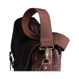 Samsonite® Leather Flapover Case, Fits Devices Up to 15.6", Leather, 16 x 6 x 13, Brown (SML457981139) Each