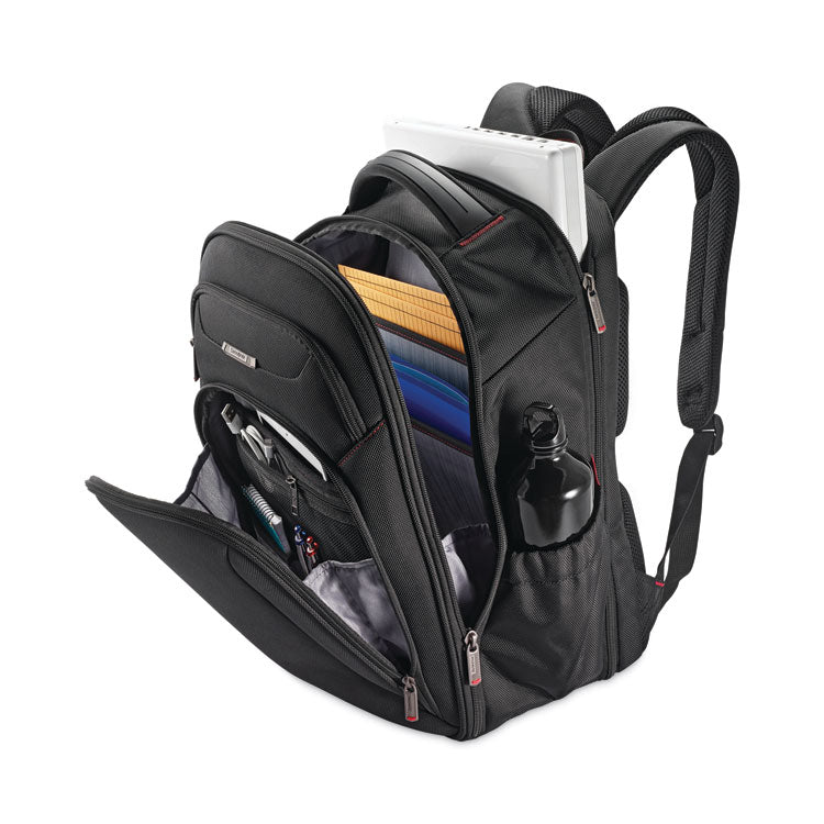 Samsonite® Xenon 3 Laptop Backpack, Fits Devices Up to 15.6", Ballistic Polyester, 12 x 8 x 17.5, Black (SML894311041) Each