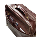 Samsonite® Leather Flapover Case, Fits Devices Up to 15.6", Leather, 16 x 6 x 13, Brown (SML457981139) Each