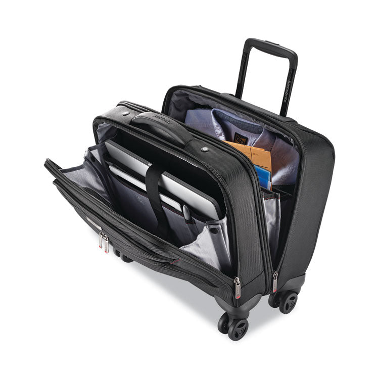 Samsonite® Xenon 3 Spinner Mobile Office, Fits Devices Up to 15.6", Ballistic Polyester, 13.25 x 7.25 x 16.25, Black (SML894381041) Each
