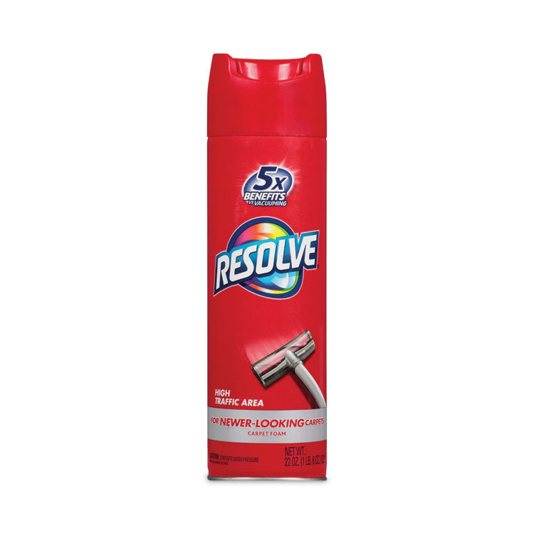 RESOLVE® Foam Carpet Cleaner, Foam, 22 oz Aerosol Spray, 12/Carton (RAC00706CT) Case of 12