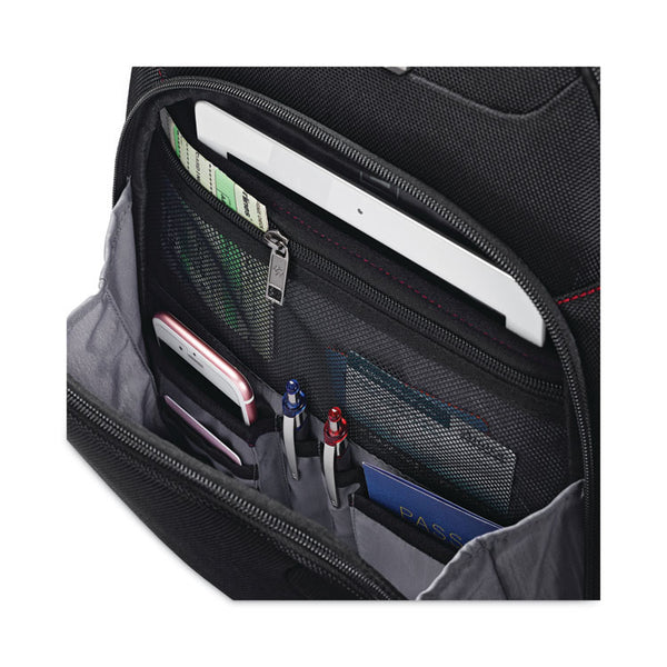 Samsonite® Xenon 3 Laptop Backpack, Fits Devices Up to 15.6", Ballistic Polyester, 12 x 8 x 17.5, Black (SML894311041) Each