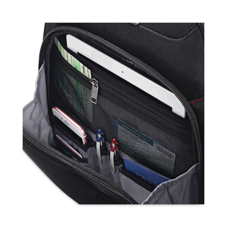 Samsonite® Xenon 3 Laptop Backpack, Fits Devices Up to 15.6", Ballistic Polyester, 12 x 8 x 17.5, Black (SML894311041) Each