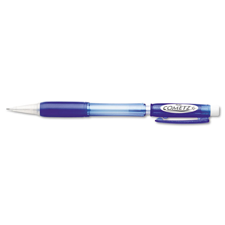 Pentel® Cometz Mechanical Pencil, 0.9 mm, HB (#2), Black Lead, Blue Barrel, Dozen (PENAX119C)