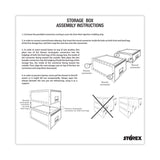 Storex Archive Storage Drawers with Key Lock, Legal Files, 18.25" x 24" x 11.5", Black/Gray (STX61155U01C)