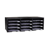 Storex Storex Literature Organizer, 12 Compartments, 10.63 x 13.3 x 31.4, Black (STX61602U01C) Each