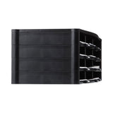 Storex Storex Literature Organizer, 12 Compartments, 10.63 x 13.3 x 31.4, Black (STX61602U01C) Each