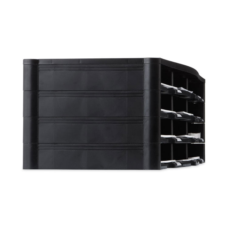 Storex Storex Literature Organizer, 12 Compartments, 10.63 x 13.3 x 31.4, Black (STX61602U01C) Each