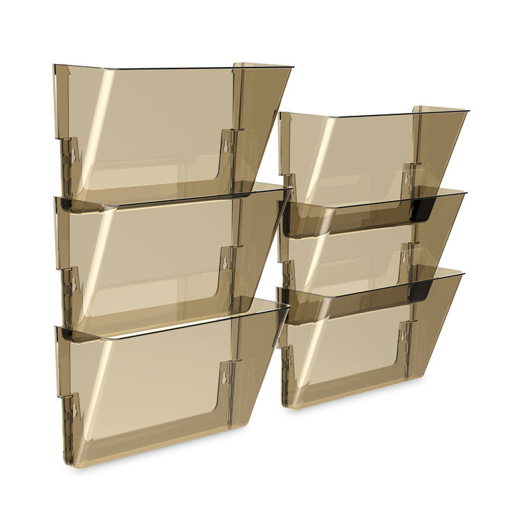 Storex Wall File, Letter Size, 13" x 4" x 7", Smoke (STX70220U06C) Each