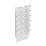 Storex Wall File, 3 Sections, Letter Size, 13" x 4" x 14",  Clear, 3/Set (STX70245U06C) Pack of 3