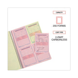 Universal® Wirebound Message Books, Two-Part Carbonless, 5.5 x 3.88, 4 Forms/Sheet, 200 Forms Total (UNV48005)