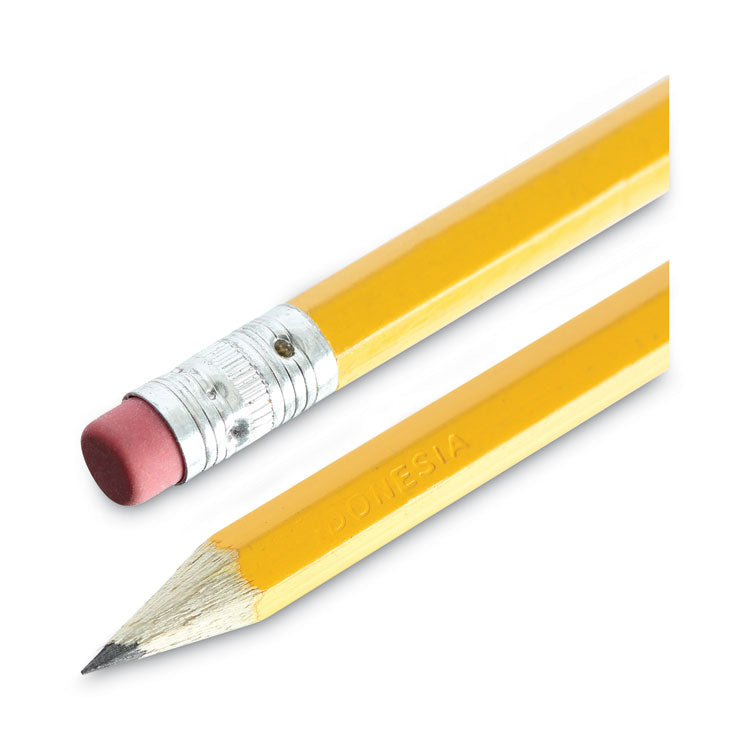 Universal™ #2 Pre-Sharpened Woodcase Pencil, HB (#2), Black Lead, Yellow Barrel, 24/Pack (UNV55401)