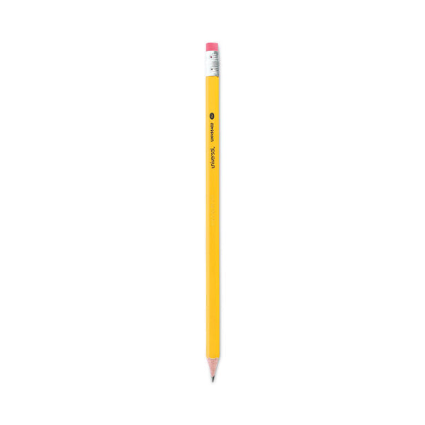 Universal™ #2 Pre-Sharpened Woodcase Pencil, HB (#2), Black Lead, Yellow Barrel, 72/Pack (UNV55402)