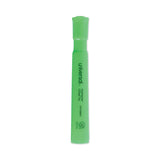 Universal™ Desk Highlighters, Fluorescent Green Ink, Chisel Tip, Green Barrel, Dozen (UNV08862)