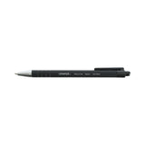 Universal™ Ballpoint Pen, Retractable, Medium 1 mm, Black Ink, Black Barrel, Dozen (UNV15510) Pack of 12