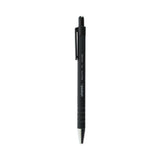 Universal™ Ballpoint Pen, Retractable, Fine 0.7 mm, Black Ink, Black Barrel, Dozen (UNV15520)