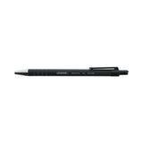 Universal™ Ballpoint Pen, Retractable, Fine 0.7 mm, Black Ink, Black Barrel, Dozen (UNV15520)