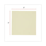 Universal® Recycled Self-Stick Note Pads, 3" x 3", Yellow, 100 Sheets/Pad, 18 Pads/Pack (UNV28068) Pack of 18
