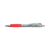 Universal™ Comfort Grip Gel Pen, Retractable, Medium 0.7 mm, Red Ink, Gray/Red/Silver Barrel, Dozen (UNV39722) 1 Dozen