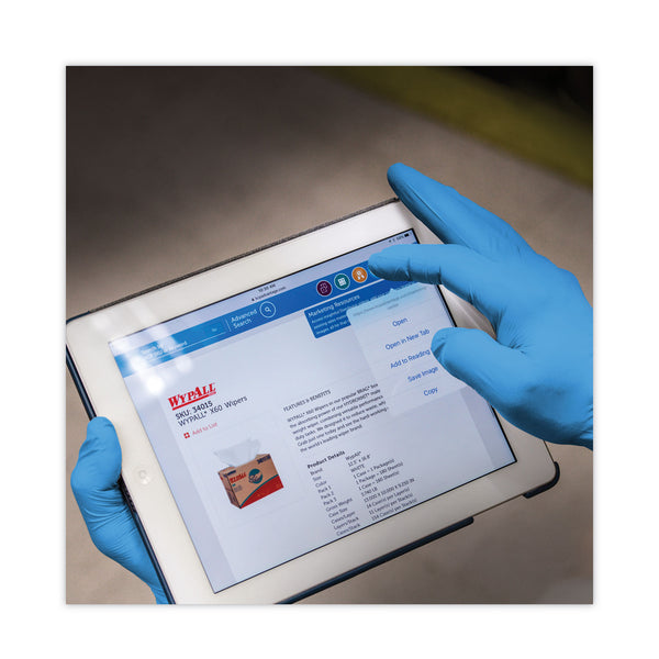 KleenGuard™ G10 2PRO Nitrile Gloves, Powder-Free, Large, 6 mil Thick, 9.5" Long, Blue, 100/Box (ANS54423) Each