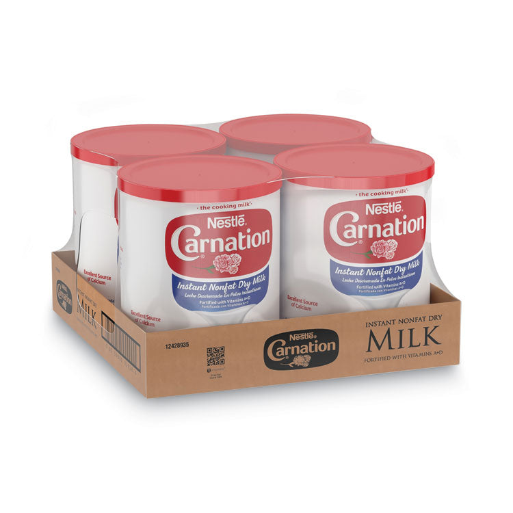 Carnation® Instant Nonfat Dry Milk, Unsweetened, 22.75 oz Canister, 4/Carton (NES22928CT) Case of 4