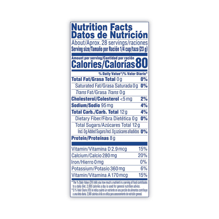 Carnation® Instant Nonfat Dry Milk, Unsweetened, 22.75 oz Canister, 4/Carton (NES22928CT) Case of 4