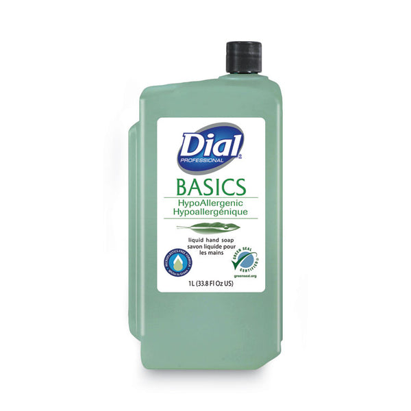 Dial® Professional Basics MP Free Liquid Hand Soap, Unscented, 1 L Refill Bottle, 8/Carton (DIA33821)