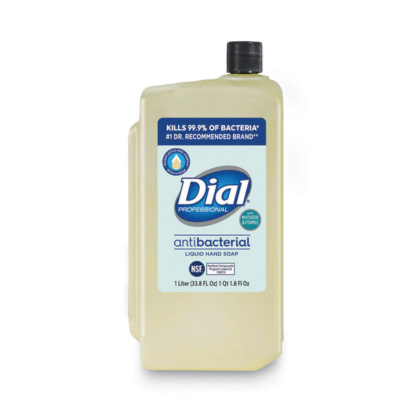 Dial® Professional MP Free Antimicrobial Soap with Moisturizers, 1 L Refill Bottle, 8/Carton (DIA33845)