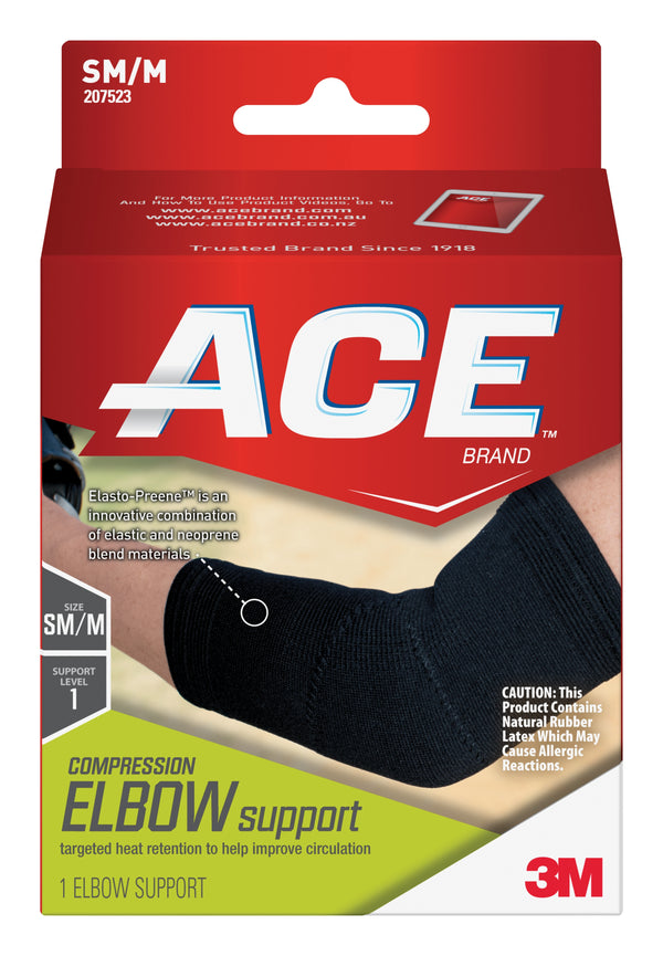 3M™ Ace™ Elbow Support Small / Medium Left or Right Elbow Black (1084236_EA) 1/EA