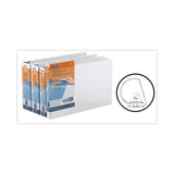 Stride QuickFit Ledger D-Ring View Binder, 3 Rings, 3" Capacity, 11 x 17, White (STW94050)