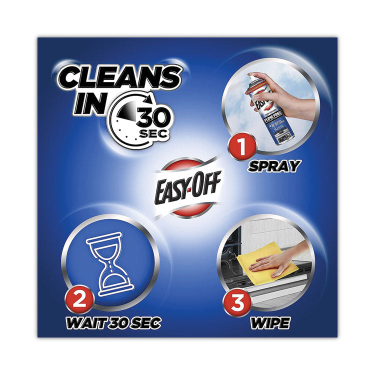 Professional EASY-OFF® Fume Free Max Oven Cleaner, Foam, Lemon, 24 oz Aerosol Spray, 6/Carton (RAC85260) Case of 6