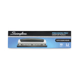 Swingline® 10-Sheet Precision Pro Desktop Two- to Three-Hole Punch, 9/32" Holes (SWI74037)