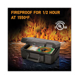 Sentry® Safe 1200 Series Fire Chest, 0.18 cu ft, 14.3w x 11.2d x 6.1h, Black (SEN1200) Each