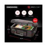 Sentry® Safe 1200 Series Fire Chest, 0.18 cu ft, 14.3w x 11.2d x 6.1h, Black (SEN1200) Each