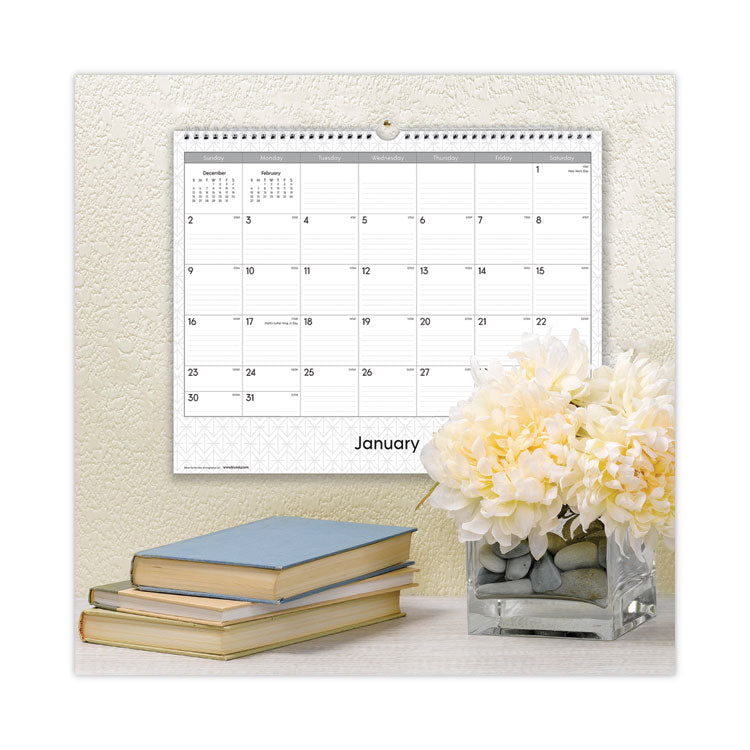 Blue Sky® Enterprise Wall Calendar, Geometric Artwork, 15 x 12, White/Gray Sheets, 12-Month (Jan to Dec): 2026 (BLS111292) Each