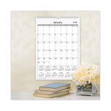 Blue Sky® Enterprise Wall Calendar, Geometric Artwork, 12 x 17, White/Gray Sheets, 12-Month (Jan to Dec): 2026 (BLS117373) Each